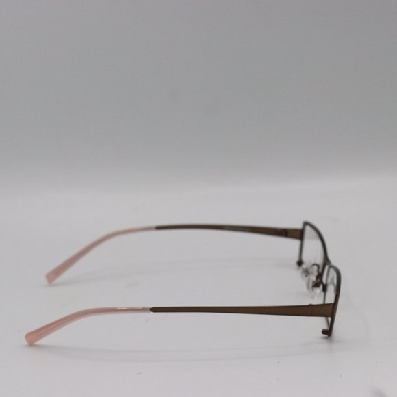 Rare Baby Phat Brown Pink Girl Rectangle Glasses Y2K Vintage Designer 51 16 135 - Picture 3 of 3